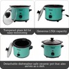 IMUSA Small Slow Cooker 1.5 QT, 3 Heat Settings, Removable
