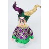 Mardi Gras Purple, Green, and Gold Jester Glitter Centerpiece Decoration