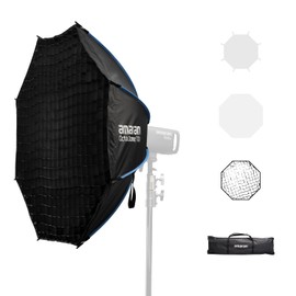 amaran Octa Dome 120 Softbox,120cm (4ft) one-snap Setup Ultra-Large Octagonal Bowens Mount softbox for amaran 60/100/200/150c/300c (Octa Dome 120)