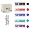 Printtoo Case Closed Self Inking Rubber Stamp Pre-Inked Office Stamp-