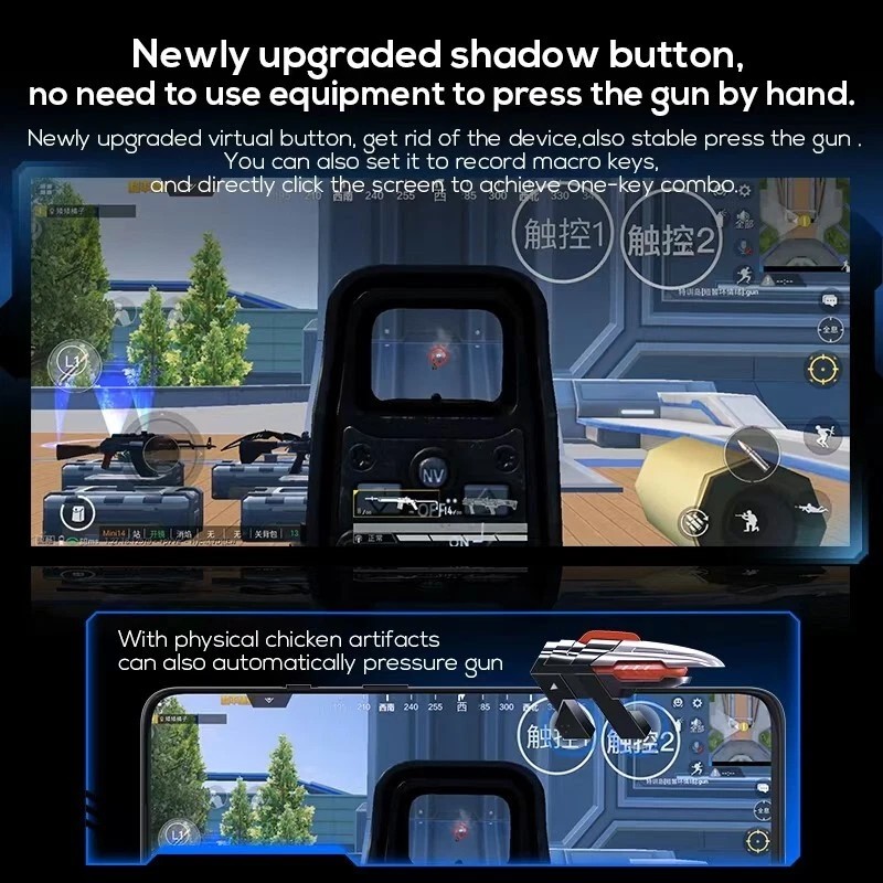 for Android-iOS phone Durable Mobile Game Joystick with Shadow button