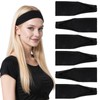 Heclia Black Workout Headbands for Women 6 PCS Non Slip