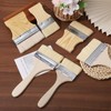CHGCRAFT 6pcs 6 Styles Goat Hair Brush Flat Paddle Paint