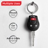 Metal Key Rings Large Flat Split in Bulk Heavy Duty