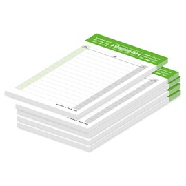 PRICARO Shopping List Typo, green, A6, Set of 5