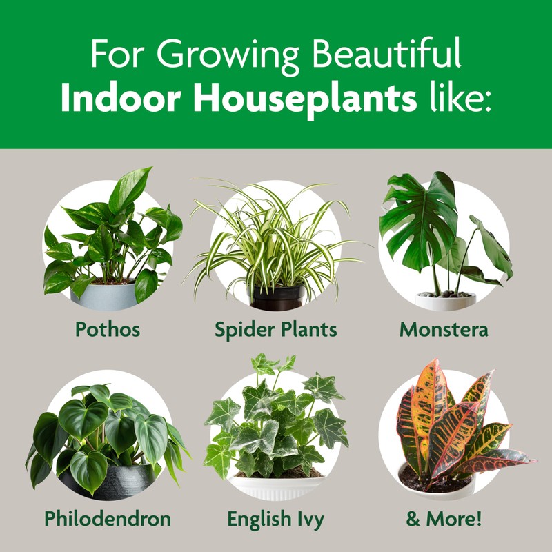 Miracle-Gro Indoor Potting Mix, Blended for a Variety of Houseplants,