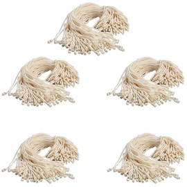 500 Pcs Set of 500 Commercial Use Tag Fasteners Cotton Tag Fasteners Clothing Price Tags Clothing Store Lockable Beige