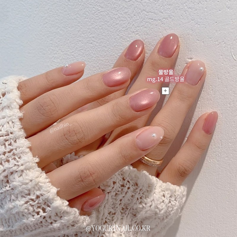Yogurt gel magnetic gel nail MG15 glass bead silver magnetic