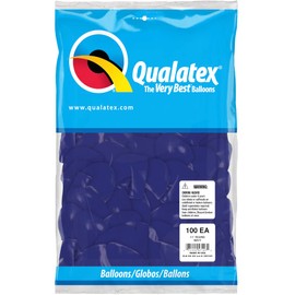 Qualatex 57127 11 Inch Latex Balloons -Navy Blue (100 Pack)