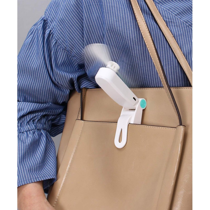 Cogit Portable Fan, White, 3.6 inches (9.2 cm), Clip Fan,