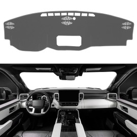 SENSHINE for Tundra Accessories 2022 2023 2024 2025 Dashboard Cover Center Console Cover Dash Mat Anti-Slip Carpet Protector Pad No Glare Sunshield Cover Custom Fit, All Gray