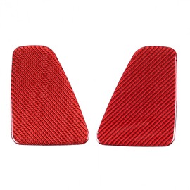 PIUGILH Car Rear Light Decorative Panel Sticker Suitable for F@iat 500 2016-2024, Rear Lights Cover Trim, Car Exterior Accessories, Car Rear Light Trim Cover for F@ia@t 500 Accessories (Red)