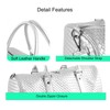 Weekender Bags for Women Leather Travel Bag (Silver)