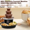 16oz Chocolate Fondue Fountain, 3-Tier MINI Chocolate Fountain with 6PCS