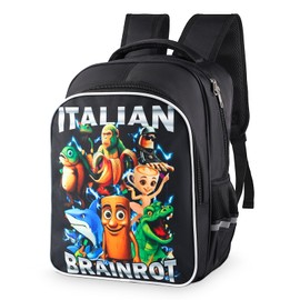 Tintinwiwigo Italian Brainrot Backpack, Brainrot Backpack, Casual Daypack Backpacks,Travel Lightweight Daypack