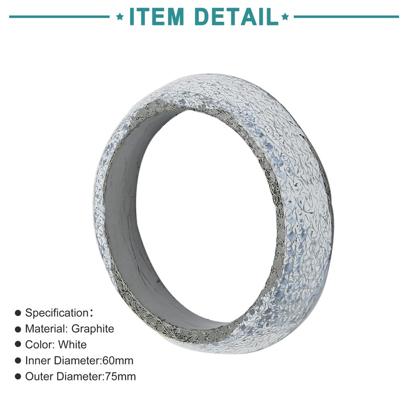 ACROPIX Exhaust Donut Gasket Universal 60mm Inner Diameter 1 Piece