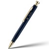 MCNTEIK Blue Gel Pen-Stunning Click Pen with 24K Gold Finish,