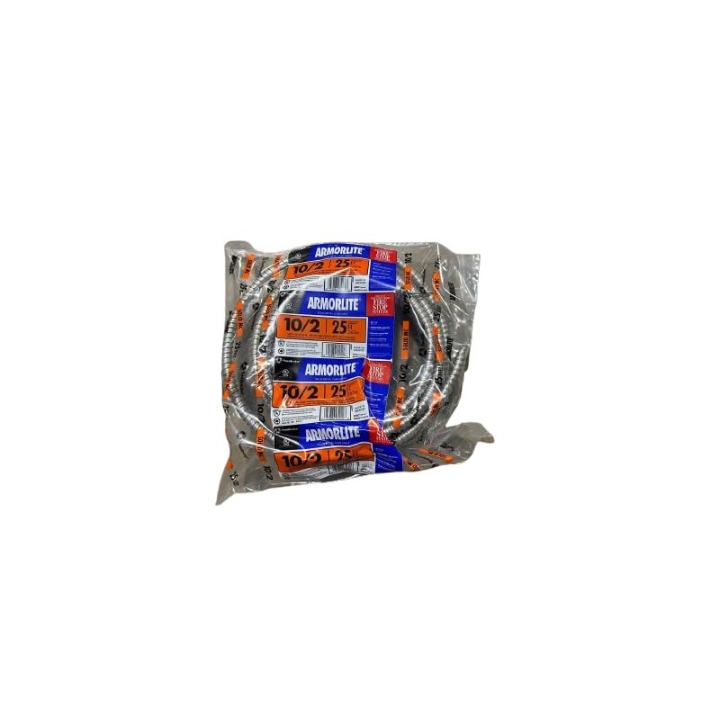 SOUTHWIRE 10/2 X 25 FT. Solid CU MC Metal CLAD
