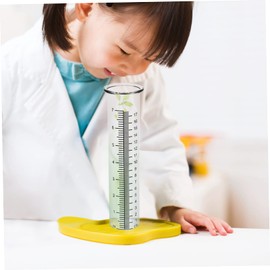 ORFOFE 2Pcs High Borosilicate Gauge Tube Accurate Rain Measuring Cylinder with Graduations for Garden and Outdoor Use Rainfall Gauge Tool