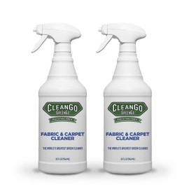 CleanGo GreenGo Fabric & Carpet - Non-Toxic Upholstery Carpet Spot Cleaner and Stain Remover or Grease Red Wine Blood and Pet Stains On All Types Fabric and Carpet (Pack of 2)