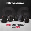 OG Original Motorcycle Backpack GO Black Waterproof, 20L, Motorbike Helmet