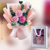 Preserved Flower Bouquet Pink Bouquet Flowers with Gift Box Eternal
