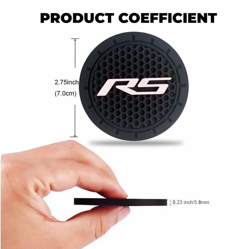 2Pcs Car Cup Holder Coaster for Camaro RS Accessories Auto