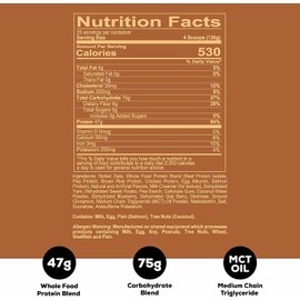 REDCON1 MRE Protein Powder, Peanut Butter Cookie - Meal Replacement Protein Blend Made with MCT Oil & Whole Foods - Protein with Natural Ingredients to Aid in Muscle Recovery (25 Servings)