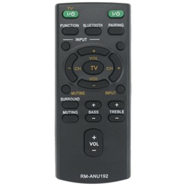 VINABTY RM-ANU192 Replacement Soundbar Remote Control Compatible with Sony Sound Bar Audio Systems SS-WCT60 HT-CT60BT SA-CT60BT HT-CT60 SACT60 SA-CT60 SACT60BT SSWCT60 HTCT60 HTCT60BT