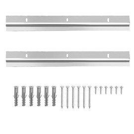 Pack of 2 robust picture hangers, 30 cm interlocking photo frame hooks, interlocking bracket, Z-bar photo frame hook holder, with screws, suitable for mirrors, picture frames, etc.