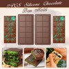 XIZIX Chocolate Bar Mold 2 Pack, Non-Stick Deep Dubai Chocolate