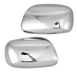 EVGATSAUTO Carcasa de Espejo Retrovisor, 2 Uds. Elegante Tapa de Espejo Retrovisor Lateral Cromado ABS para Corolla 2001/para VIOS 2003 Carcasa de Espejo de Puerta