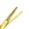 5.5 Inches Hair Cutting Scissors Set with Razor Combs Lether
