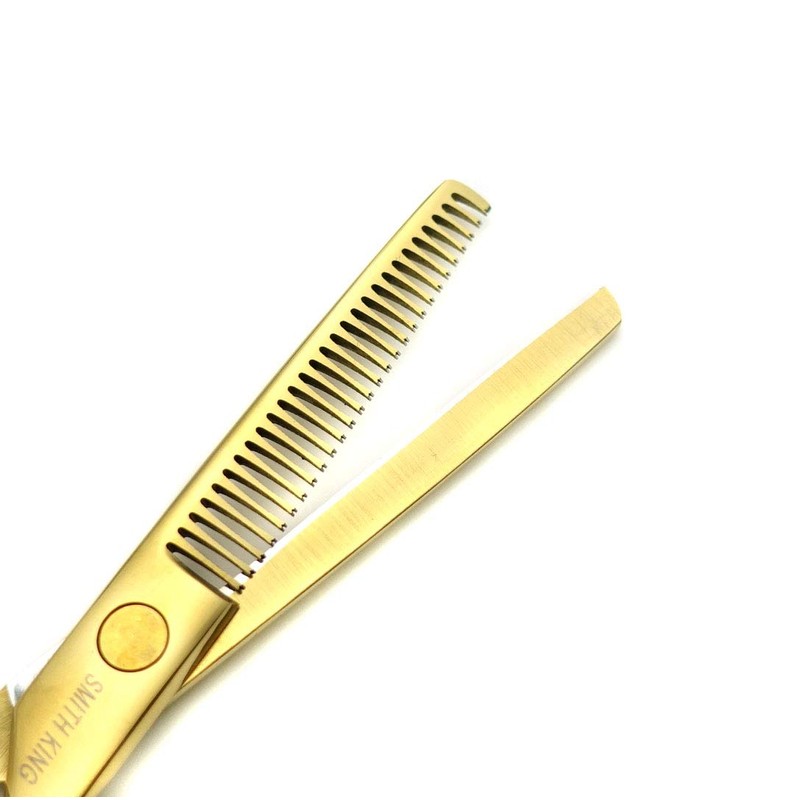 5.5 Inches Hair Cutting Scissors Set with Razor Combs Lether