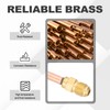 QUARKZMAN 1/4" SAE 45 Degree Brass Pipe Fitting, Pack of