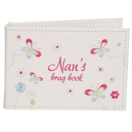 Nan's Brag Book - 4" x 6" Photo Album - Flowers & Butterfly FL283N
