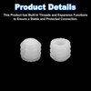 sourcing map 200Pcs 0.32"x0.3" Hinge Dowels, Plastic Dowel Insert with