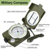 Xuhal Compass Hiking Survival Compass Military Grade Lensatic Sighting Compass