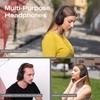Louise&Mann Wireless Headphones Over Ear, Bluetooth Headphones 5.3, Foldable Lightweight