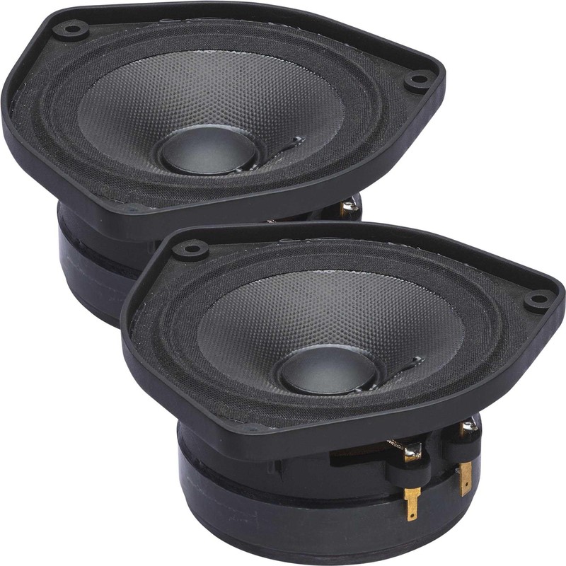 PowerBass OE-400-4" Mid Range Speakers with a Pair of L-1A
