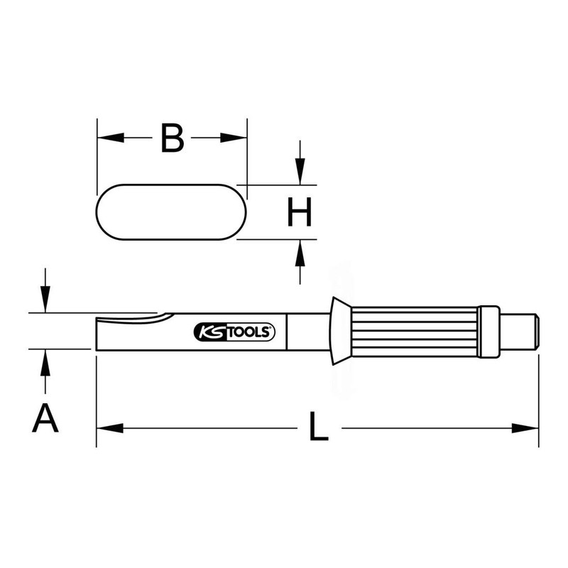 KS Tools Panel Seam Splitter Set 1620216 Straight