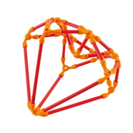 Hape Flexistix Stem Kit de construcción Creativa, con 66 Piezas de bambú Multicolor