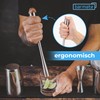 barmate Stainless Steel Muddler - Long Bar Muddler with Ergonomic