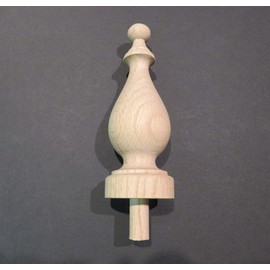The Grand Finial Oak Wood Finial 5 1/16" Tall #27 (Oak) for Clocks, Beds, Craft Projects