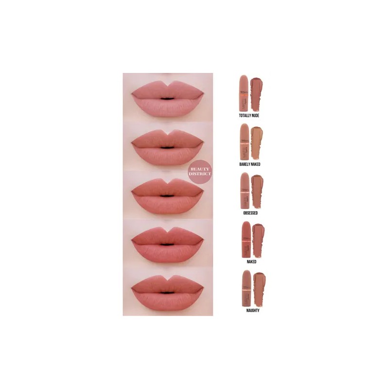 Lip Set 5 Labiales Five Mate Top Lipsticks Beauty Creations