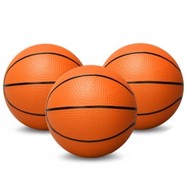 5 Inch Foam Mini Basketball Toy Balls for Indoor Mini Hoops Set, Soft Squishy Quiet Basketball| Toddler Balls, Swimming Pool Beach Pool Balls Sport Gift for Adults & Kids Sensory Stress Ball(3 Pack)