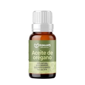 HUMANS HEALTH Aceite de Orégano 30 ml, 100% Natural con 80% Carvacrol, con Aceite de Oliva Prensado en Frío, Suplemento Diario Listo para Consumirse
