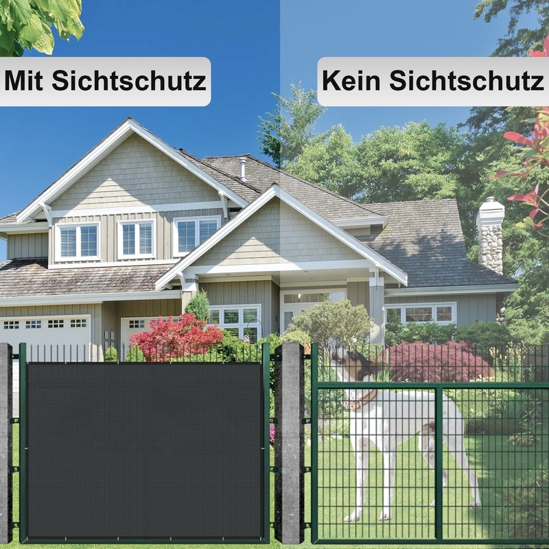 AXT SHADE Balcony Privacy Screen, Weatherproof, 90 x 500 cm,