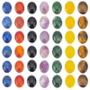 Beebeecraft 42 Pieces 7 Styles Chakra Stone Cabochons Natural Gemstones