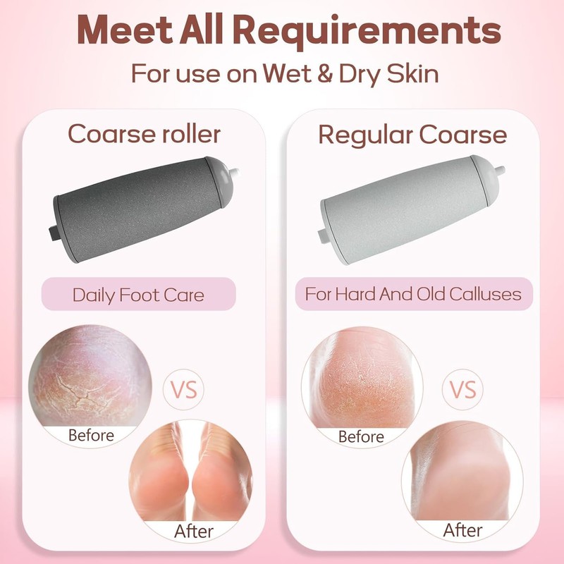 Callus Remover for Feet, ZABOUL Electric Foot Filer, Pedicure Tools